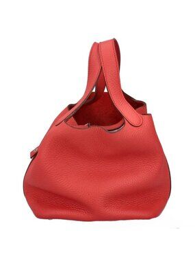 Hermes Picotin Lock PM Taurillon Clemence Handbag Bougainvillea